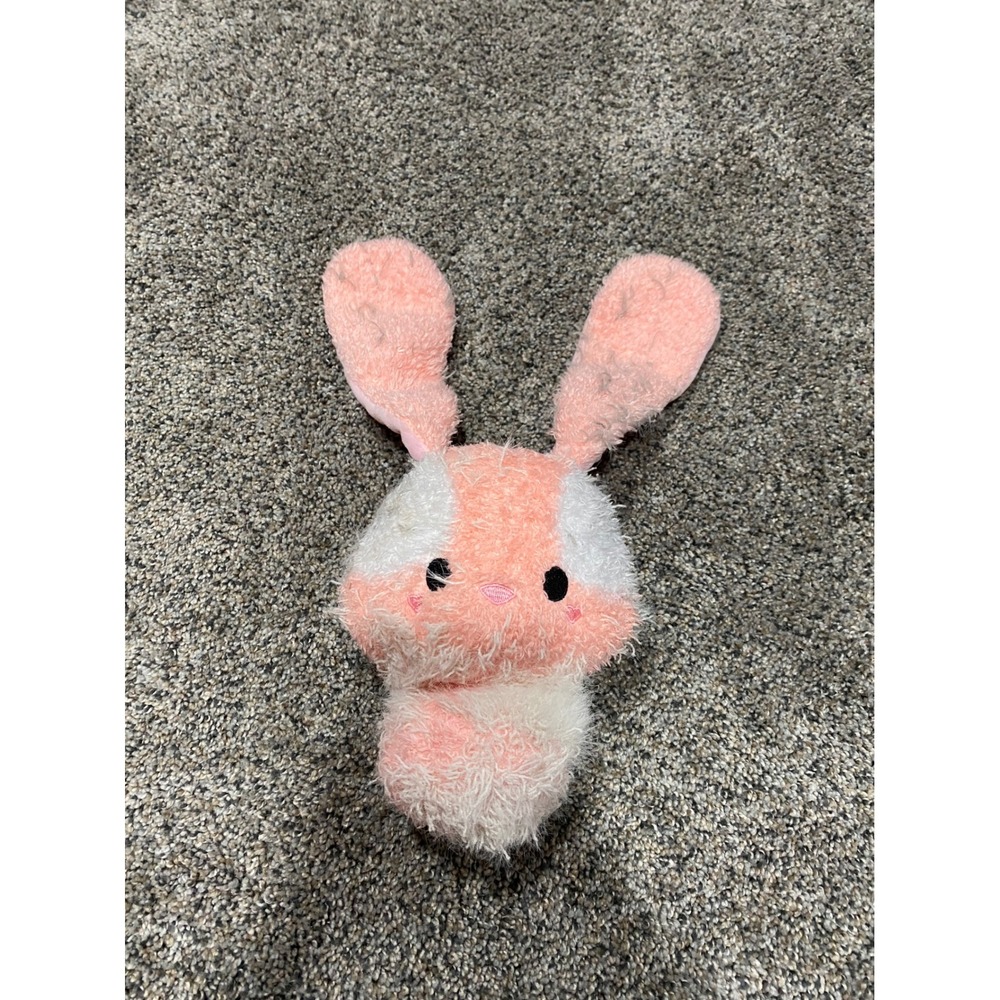 Fluffie Stuffiez MGA Entertainment Bunny Plush Pink White Shaggy Sensory‎ Toy